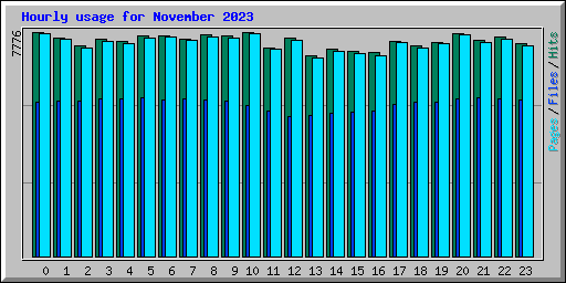 Hourly usage for November 2023