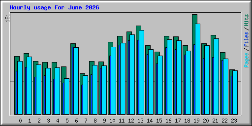 Hourly usage for June 2026